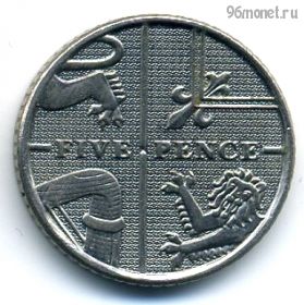 Великобритания 5 пенсов 2008