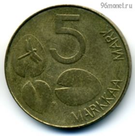 Финляндия 5 марок 1993 M