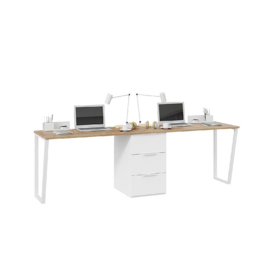 Комплект столов письменных с 1 тумбой универсальной «Порто»