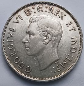 Король Георг VI 50 центов Канада 1942