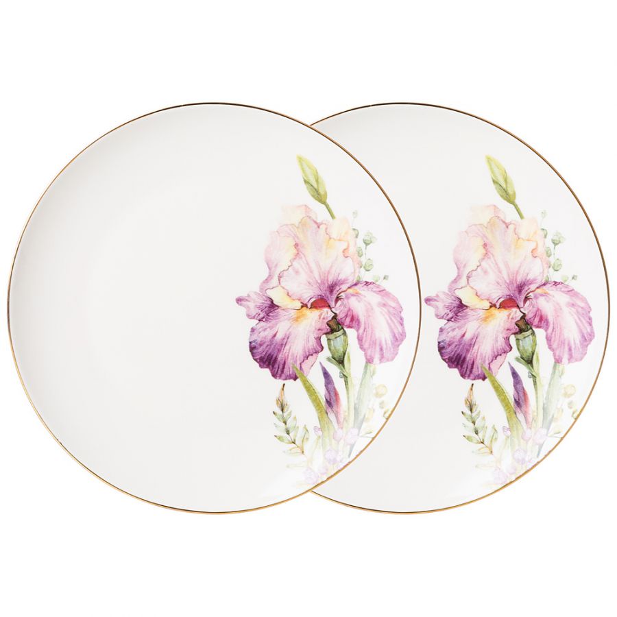 Набор тарелок закусочных "Irises" 2 шт. 20 см