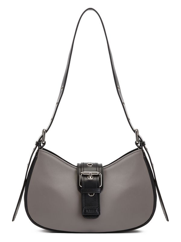Женская кожаная сумка Labbra L-221215 grey/black