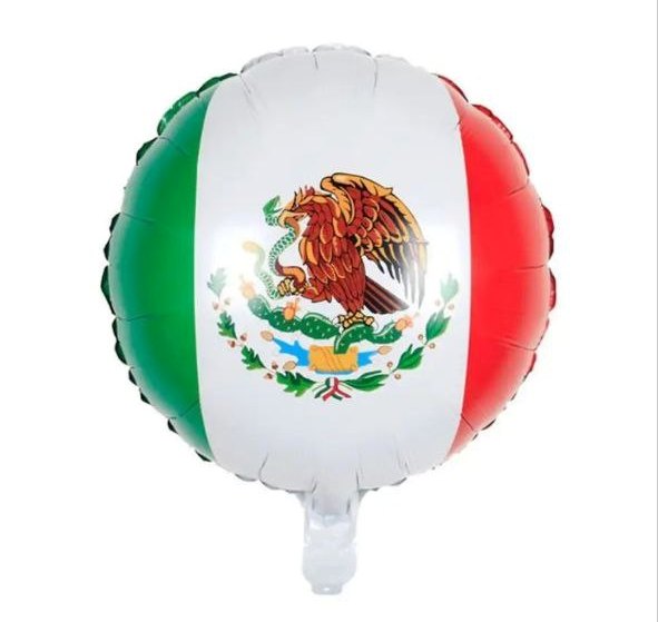 Мексиканский флаг шар фольгированный с гелием