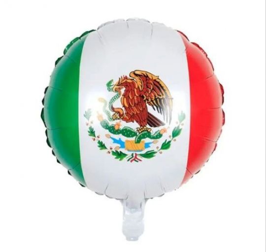 Мексиканский флаг шар фольгированный с гелием
