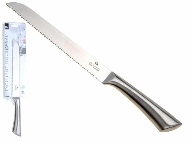 051 Нож кухонный, "Chen knife" - 32см., арт: CHEF 01 (Широкий / С зубчиками)