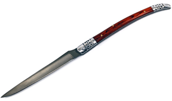 153 Нож складной, с коричневой ручкой в чёрном чехле 250 см
