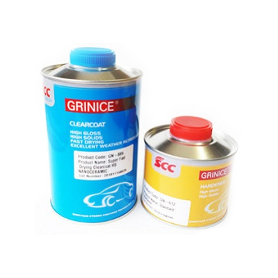 Grinice Комплект Лак Clearcoat MS 2:1 + Отвердитель Standard hardener, объем 1л.+ 500мл.