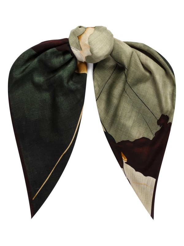 Платок женский шерсть+шелк 105х105 JG43-8285-01 ELEGANZZA