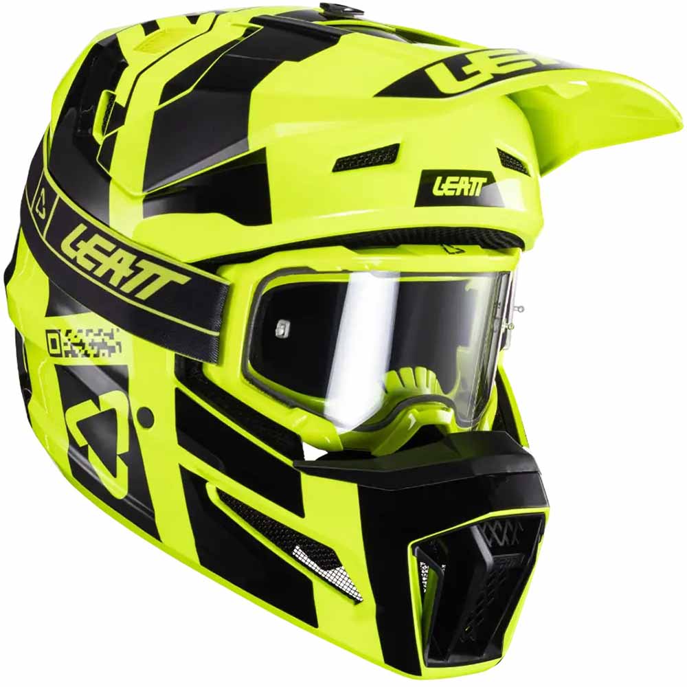 Leatt Kit Moto 3.5 V24 Citrus (2024) шлем для мотокроса + очки Leatt Velocity 4.5