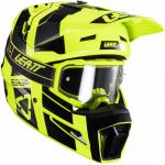 Leatt Kit Moto 3.5 V24 Citrus шлем для мотокроса + очки Leatt Velocity 4.5