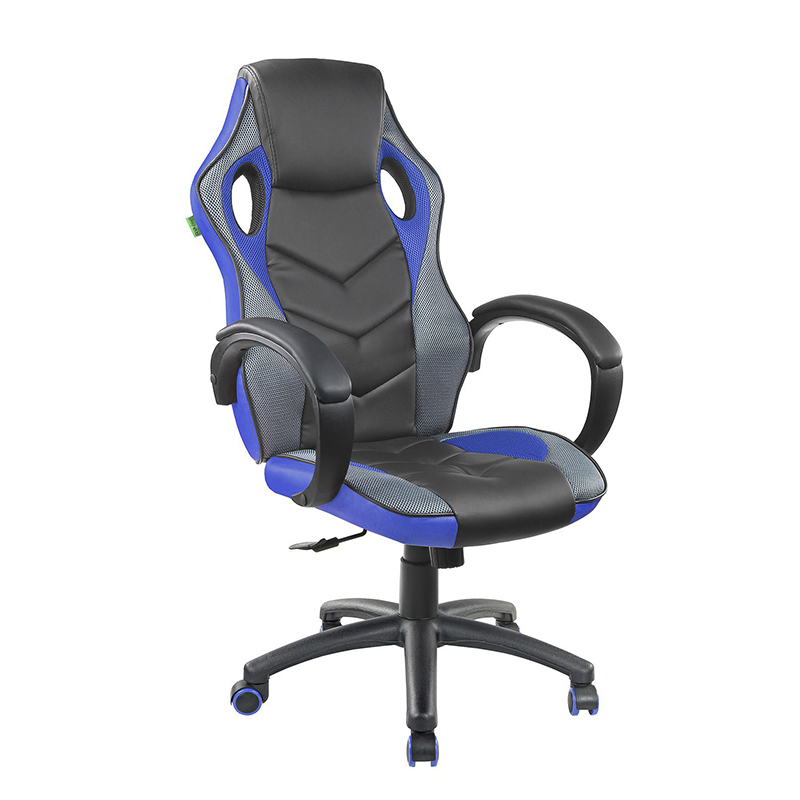 RC 9381H Геймерское кресло (Синяя эко-кожа)