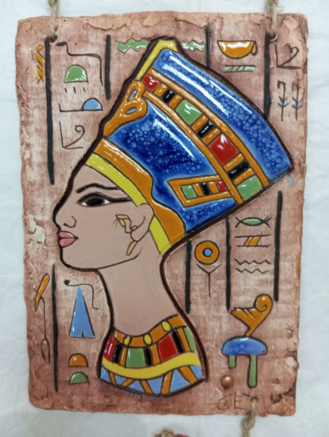 Керамическое панно "Нефертити".