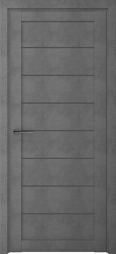 Дверь межкомнатная Экошпон Сеул стекло металюкс бетон светлый бетон темный