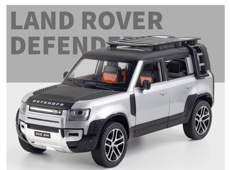 Модель металлическая коллекционная Land Rover Defender 1:24 свет, звук (CZ132A)