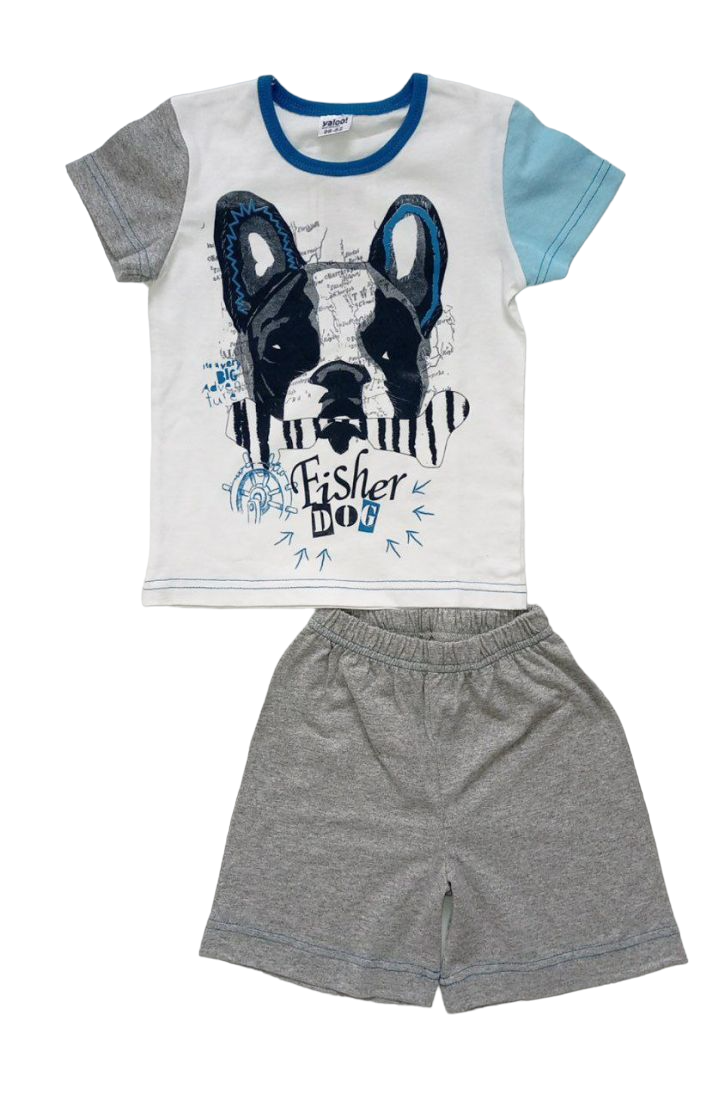 Пижама для мальчика Собака-рыболов