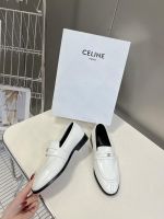 Женские лоферы Celine брендовые белые