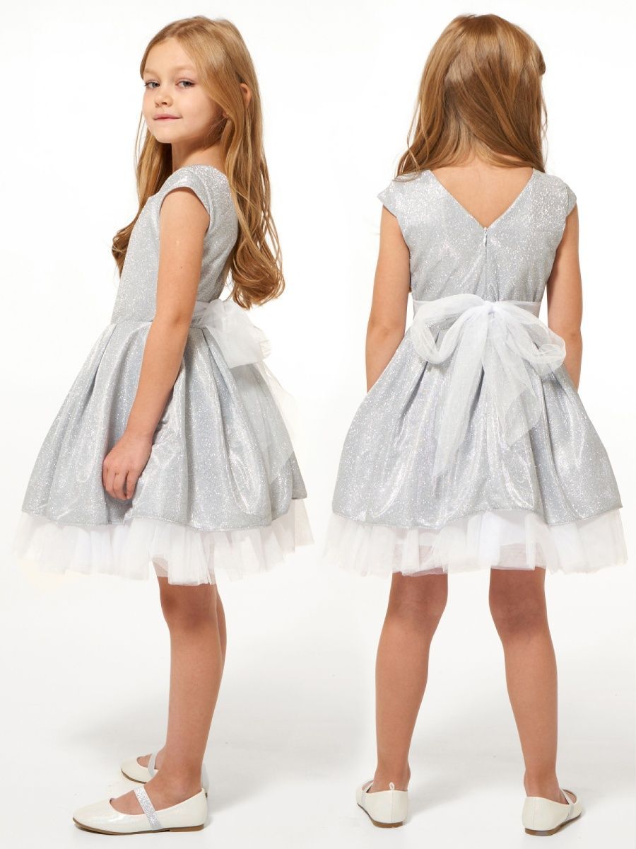 Платье для девочки нарядное праздничное пышное детское белое