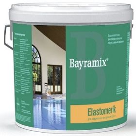 Краска Высокоэластичная Bayramix Elastomerik 9л Полуматовая с Фунгицидными Добавками для Наружных и Внутренних работ.