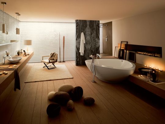Напольный смеситель Hansgrohe AXOR Massaud для ванны с душем 18450000 схема 4