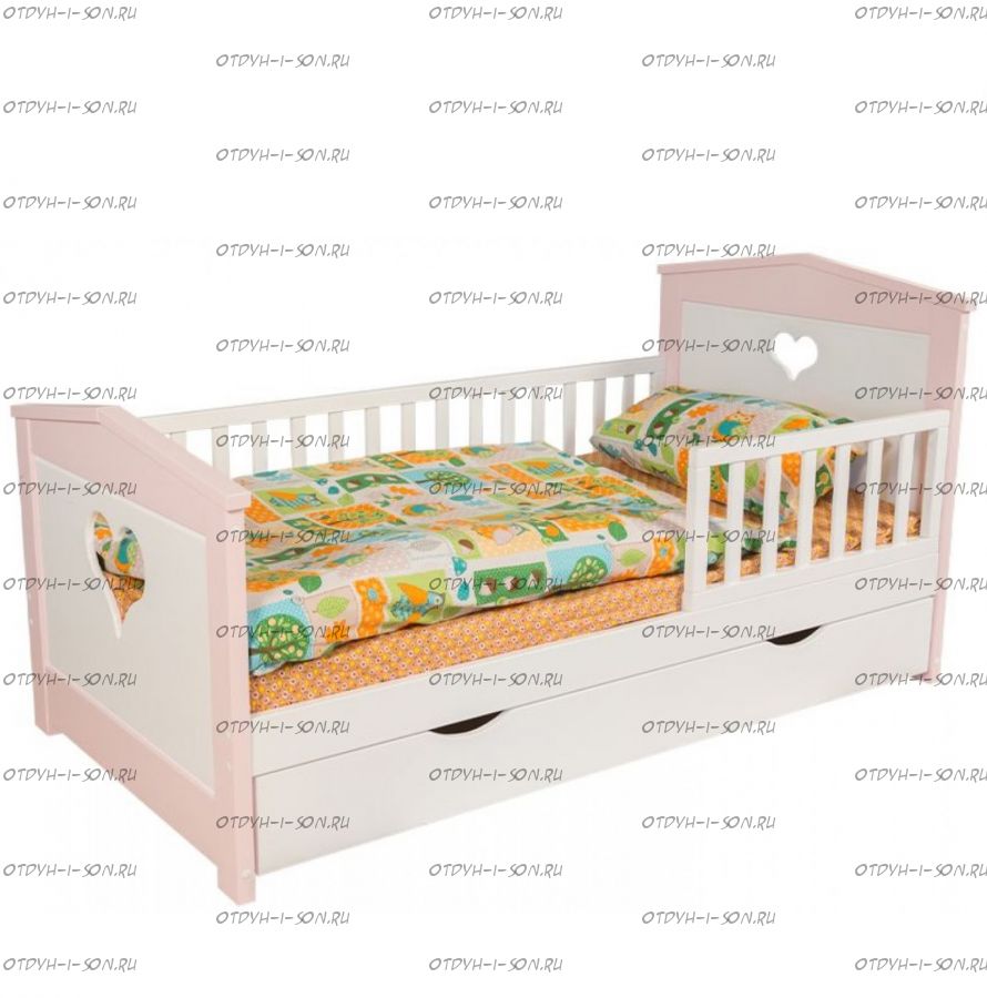 Кровать детская Алена Сердечки