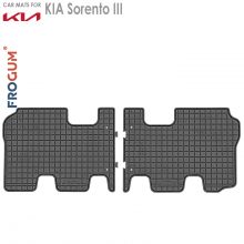 Коврики KIA Sorento III от 2015 - 2020 3-й ряд в салон резиновые Frogum (Польша) - 2 шт.