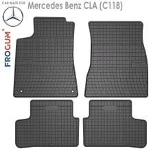 Коврики Mercedes Benz CLA (C118) от 2019 -  в салон резиновые Frogum (Польша) - 4 шт.