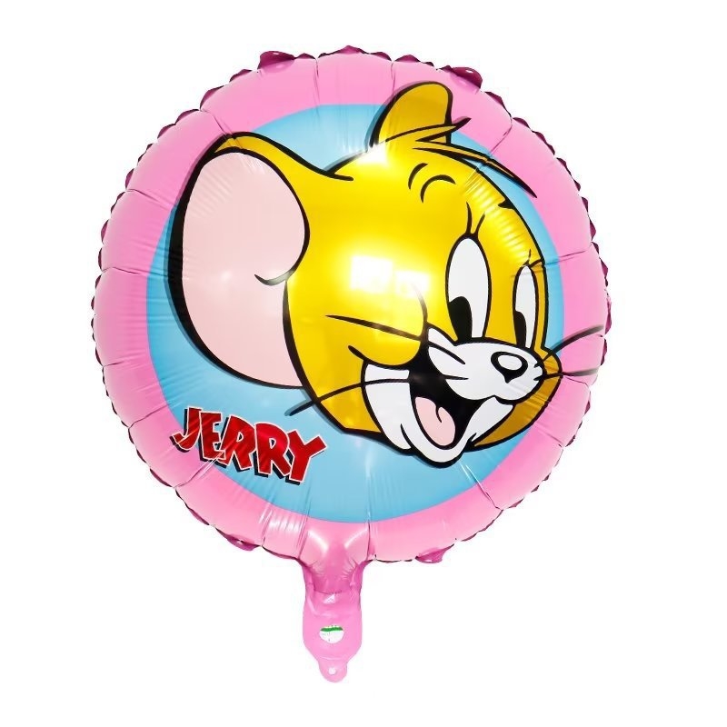 Мышонок Джерри круглый шар фольгированный с гелием