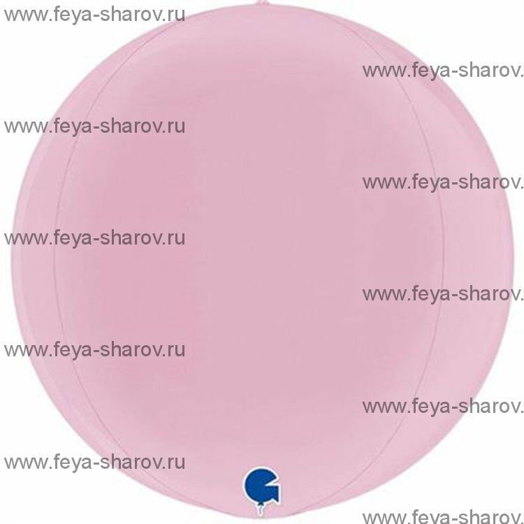 Сфера 3D Пастель Розовый 15" (38 см) Grabo