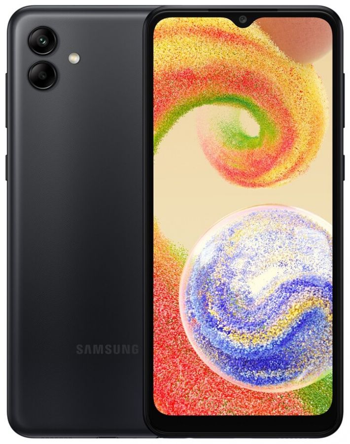Смартфон Samsung Galaxy A04 SM-A045 4/64 ГБ, чёрный