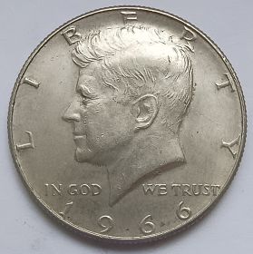 Джон Кеннеди 50 центов США 1966