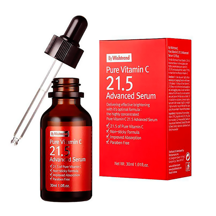 BY WISHTREND Сыворотка для лица с витамином С. Pure vitamin c 21.5% advanced serum, 30 мл.