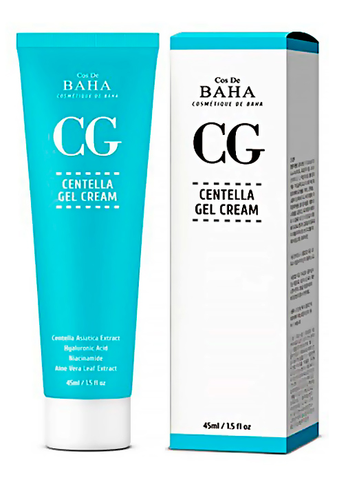 COS DE BAHA Крем - гель для лица восстанавливающий. Centella gel сream (CG), 45 мл.