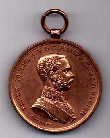 Медаль 1859 - 1915 За храбрость AUNC Австрия Венгрия