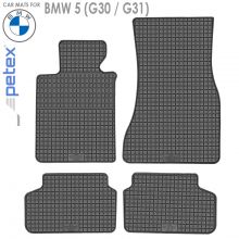 Коврики BMW 5 (G30 / G31) от 2017 - 2023 в салон резиновые Petex (Германия) - 4 шт.