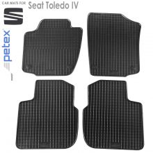 Коврики Seat Toledo IV от 2013 - 2018 в салон резиновые Petex (Германия) - 4 шт.