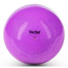 Мяч с блестками 15 см, 16 см, 17 см VerbaSport лиловый