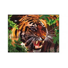 Раскраска по номерам "Большой тигр", А3 (арт. Р-5825)