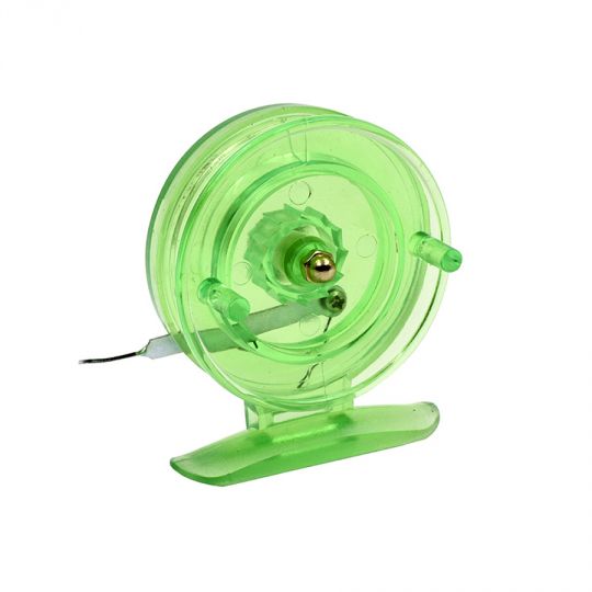 Катушка проводочная SCOTER Namazu 65 мм зеленая S пластик (усиленная) N-65P01S