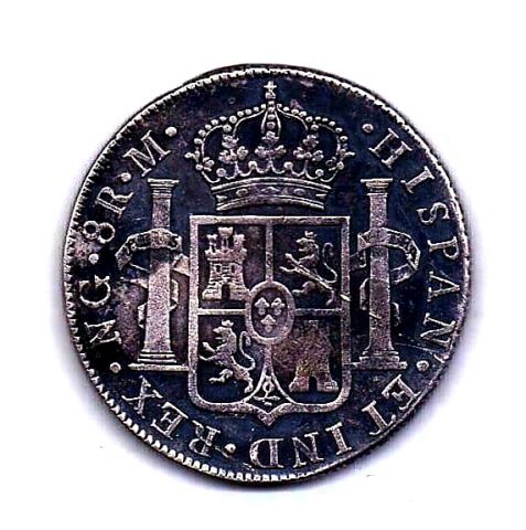 8 реалов 1818 Гватемала Испания XF