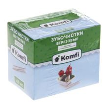 Зубочистки "Komfi" 500 шт/уп в индивидуальной упаковке