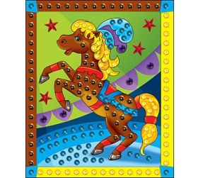Мозаика из пайеток "Лошадка", А4 (арт. М-4341)
