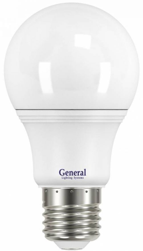 Светодиодная лампа General ЛОН A60 E27 17W(1600lm) 4500K 4K 60x110 пластик/алюмин. 637400