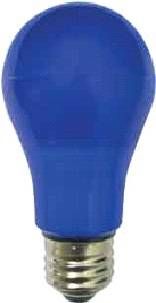 Светодиодная лампа Ecola ЛОН A55 E27 8W 108x55 Синяя пласт./алюм. K7CB80ELY