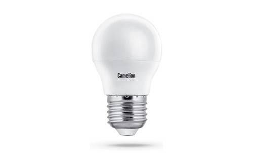 Светодиодная лампа Camelion Шар G45 E27 8W(750 220°) 4500K 4K матов. 78x45 пластик LED8-G45/845/E27