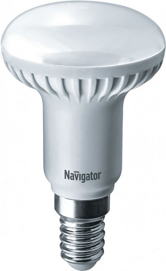 Светодиодная лампа Navigator R50 E14 5W(375lm) 2700 2K матов. 85x50 аллюм. NLL-R50-5-230-2.7K-E14 (10!) 94259