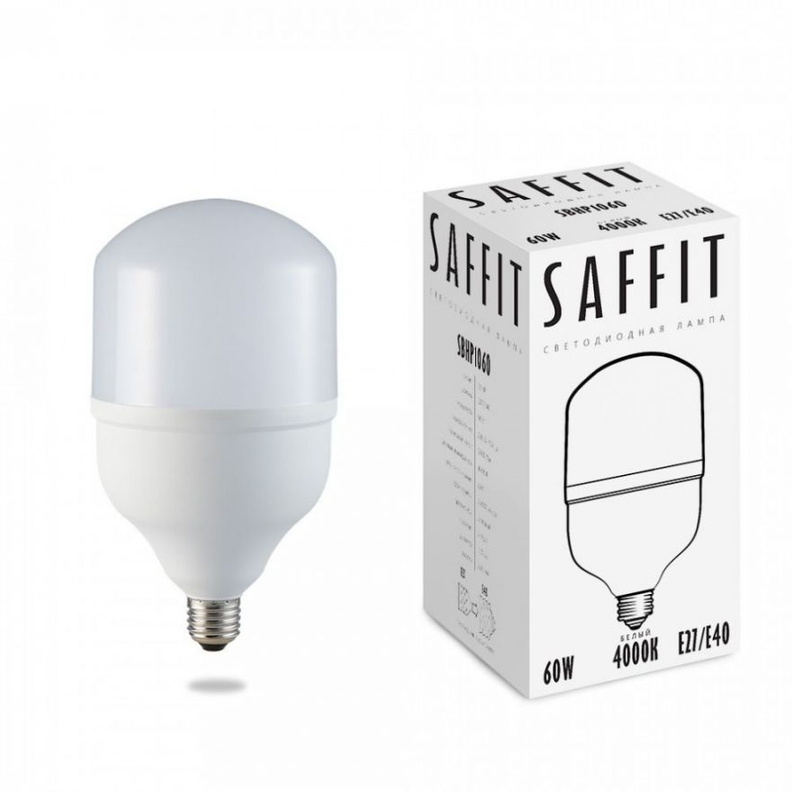 Светодиодная лампа Saffit лампа св/д высокомощн. 60W 230V E27-E40 4000K, SBHP1060 55096