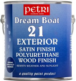 Лак Водный Паркетный 1л Petri Dream Boat 21 Полиуретановый, Полуматовый для Внутренних и Наружных Работ / Петри