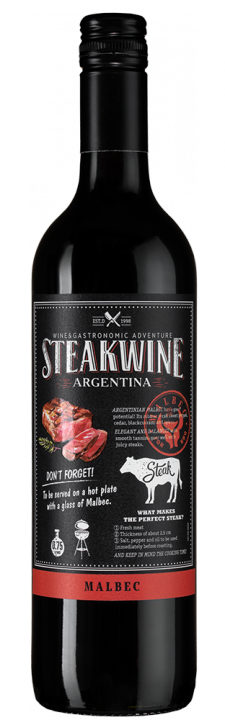 Steakwine Malbec, 0.75 л., 2018 г.
