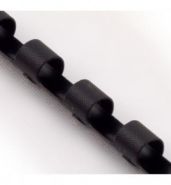 Пружины для переплета пластиковые ProfiOffice 19 мм черные (100 штук в упаковке) (арт. 60962)