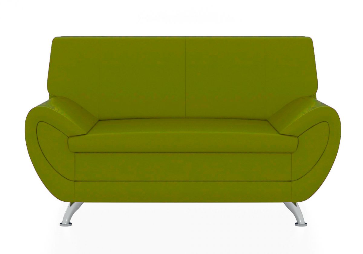 Двухместный диван Орион (Цвет обивки жёлтый/оливково-жёлтый)